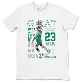 AJ4 Oxidized Green shirts to match jordans MVP Goat sneaker match tees Air Jordan 4 Oxidized Green SNRT Sneaker Tees streetwear brand White 2 unisex cotton tee