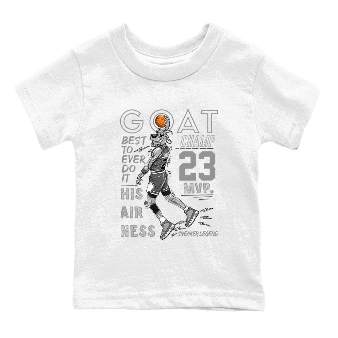 9s Cool Grey shirts to match jordans MVP Goat sneaker match tees Air Jordan 9 Retro Cool Grey match shoes to clothes SNRT Sneaker Tees Youth Baby White 2 tee