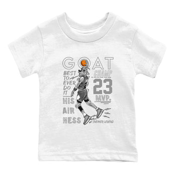9s Cool Grey shirts to match jordans MVP Goat sneaker match tees Air Jordan 9 Retro Cool Grey match shoes to clothes SNRT Sneaker Tees Youth Baby White 2 tee