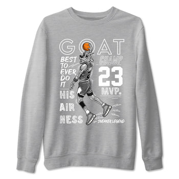 9s Cool Grey shirts to match jordans MVP Goat sneaker match tees Air Jordan 9 Retro Cool Grey match shoes to clothes SNRT Sneaker Tees unisex cotton Heather Grey 2 shirts