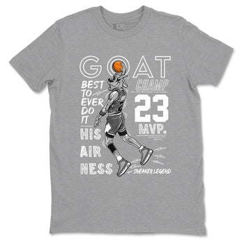 9s Cool Grey shirts to match jordans MVP Goat sneaker match tees Air Jordan 9 Retro Cool Grey match shoes to clothes SNRT Sneaker Tees unisex cotton Heather Grey 2 shirts