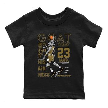 9s Olive shirts to match jordans MVP Goat sneaker match tees Air Jordan 9 Olive match shoes to clothes SNRT Sneaker Tees Youth Baby Black 2 tee