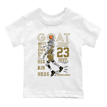 9s Olive shirts to match jordans MVP Goat sneaker match tees Air Jordan 9 Olive match shoes to clothes SNRT Sneaker Tees Youth Baby White 2 tee