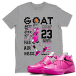 Nike KD 4 Retro Aunt Pearl shirts to match jordans MVP Goat sneaker match tees Nike KD 4 Aunt Pearl match shoes to clothes SNRT Sneaker Tees unisex cotton Heather Grey 1 shirts