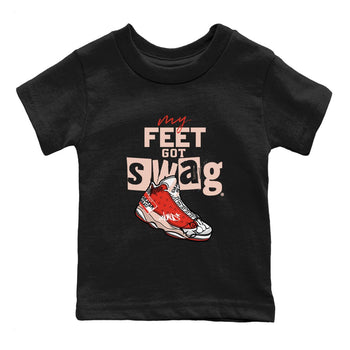 13s Dune Red shirts to match jordans My Feet Got Swag sneaker match tees Air Jordan 13 Dune Red SNRT Sneaker Tees streetwear brand Baby and Youth Black 2 cotton tee