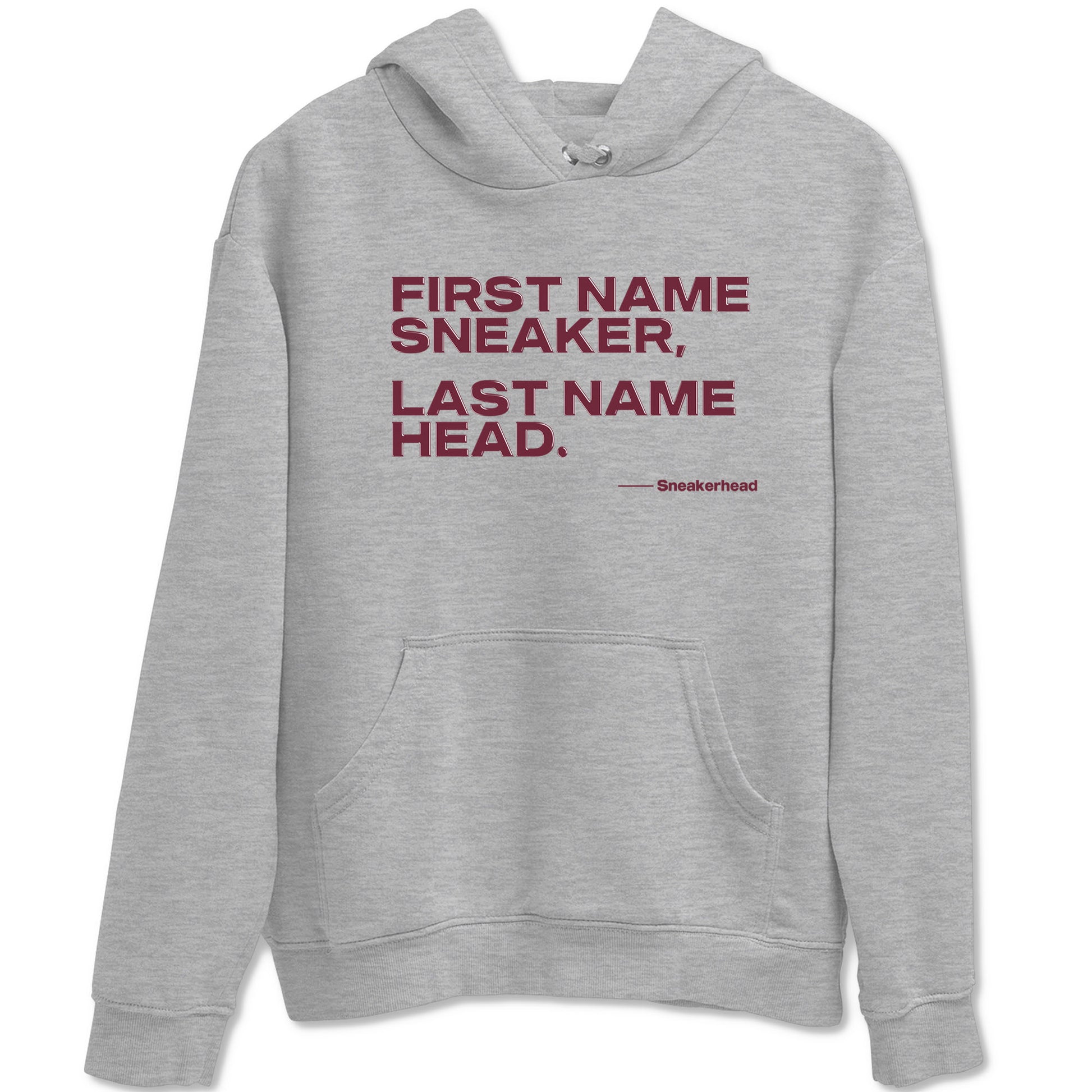 AJ1 High '85 Metallic Burgundy shirts to match jordans My Name Is Sneakerhead sneaker match tees 1s High '85 Metallic Burgundy SNRT Sneaker Tees streetwear brand Heather Grey 2 unisex cotton tee