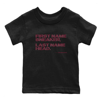 AJ1 High '85 Metallic Burgundy shirts to match jordans My Name Is Sneakerhead sneaker match tees 1s High '85 Metallic Burgundy SNRT Sneaker Tees streetwear brand Baby and Youth Black 2 cotton tee