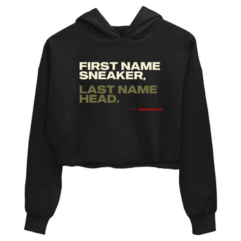 1s Travis Scott Medium Olive shirts to match jordans My Name Is Sneakerhead sneaker match tees Air Jordan 1 Travis Scott Medium Olive SNRT Sneaker Tees streetwear brand Black 2 crop tee