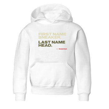 1s Travis Scott Medium Olive shirts to match jordans My Name Is Sneakerhead sneaker match tees Air Jordan 1 Travis Scott Medium Olive SNRT Sneaker Tees streetwear brand Baby and Youth White 2 cotton tee