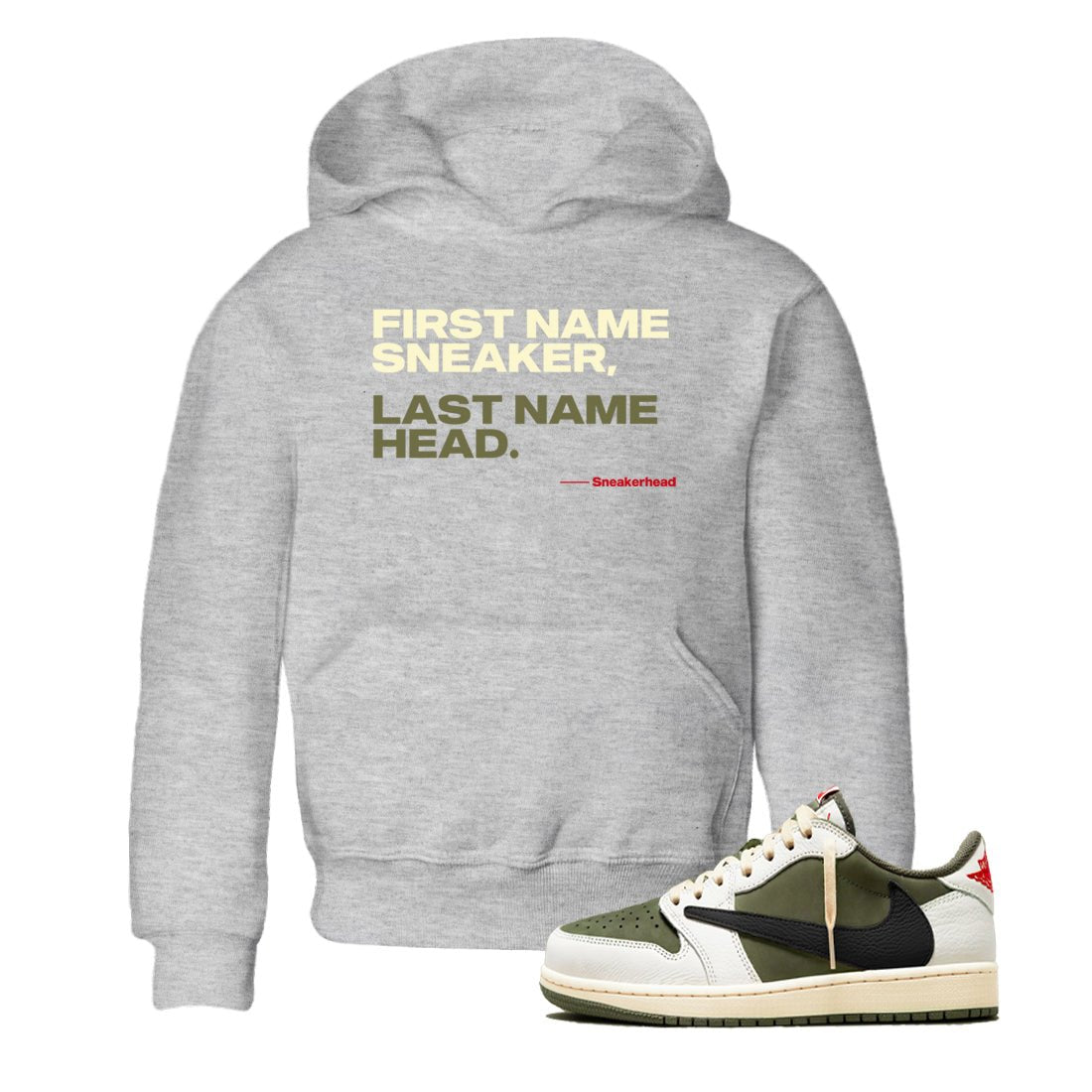 1s Travis Scott Medium Olive shirts to match jordans My Name Is Sneakerhead sneaker match tees Air Jordan 1 Travis Scott Medium Olive SNRT Sneaker Tees streetwear brand