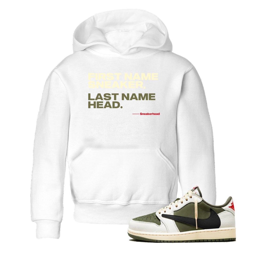 1s Travis Scott Medium Olive shirts to match jordans My Name Is Sneakerhead sneaker match tees Air Jordan 1 Travis Scott Medium Olive SNRT Sneaker Tees streetwear brand