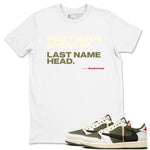 1s Travis Scott Medium Olive shirts to match jordans My Name Is Sneakerhead sneaker match tees Air Jordan 1 Travis Scott Medium Olive SNRT Sneaker Tees streetwear brand