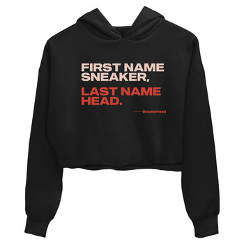 AJ13 Dune Red shirts to match jordans My Name Is Sneakerhead sneaker match tees Air Jordan 13 Dune Red SNRT Sneaker Tees streetwear brand Black 2 crop tee