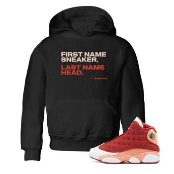 AJ13 Dune Red shirts to match jordans My Name Is Sneakerhead sneaker match tees Air Jordan 13 Dune Red SNRT Sneaker Tees streetwear brand Baby and Youth Black 1 cotton tee