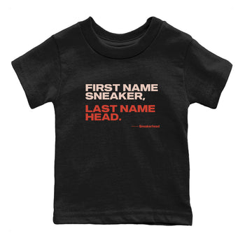 AJ13 Dune Red shirts to match jordans My Name Is Sneakerhead sneaker match tees Air Jordan 13 Dune Red SNRT Sneaker Tees streetwear brand Baby and Youth Black 2 cotton tee