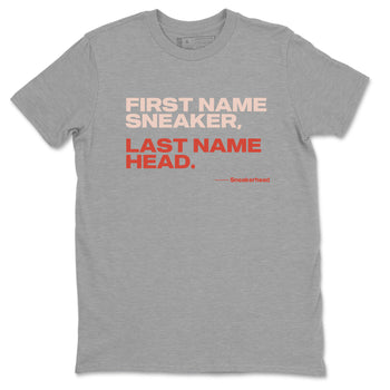 AJ13 Dune Red shirts to match jordans My Name Is Sneakerhead sneaker match tees Air Jordan 13 Dune Red SNRT Sneaker Tees streetwear brand Heather Grey 2 unisex cotton tee