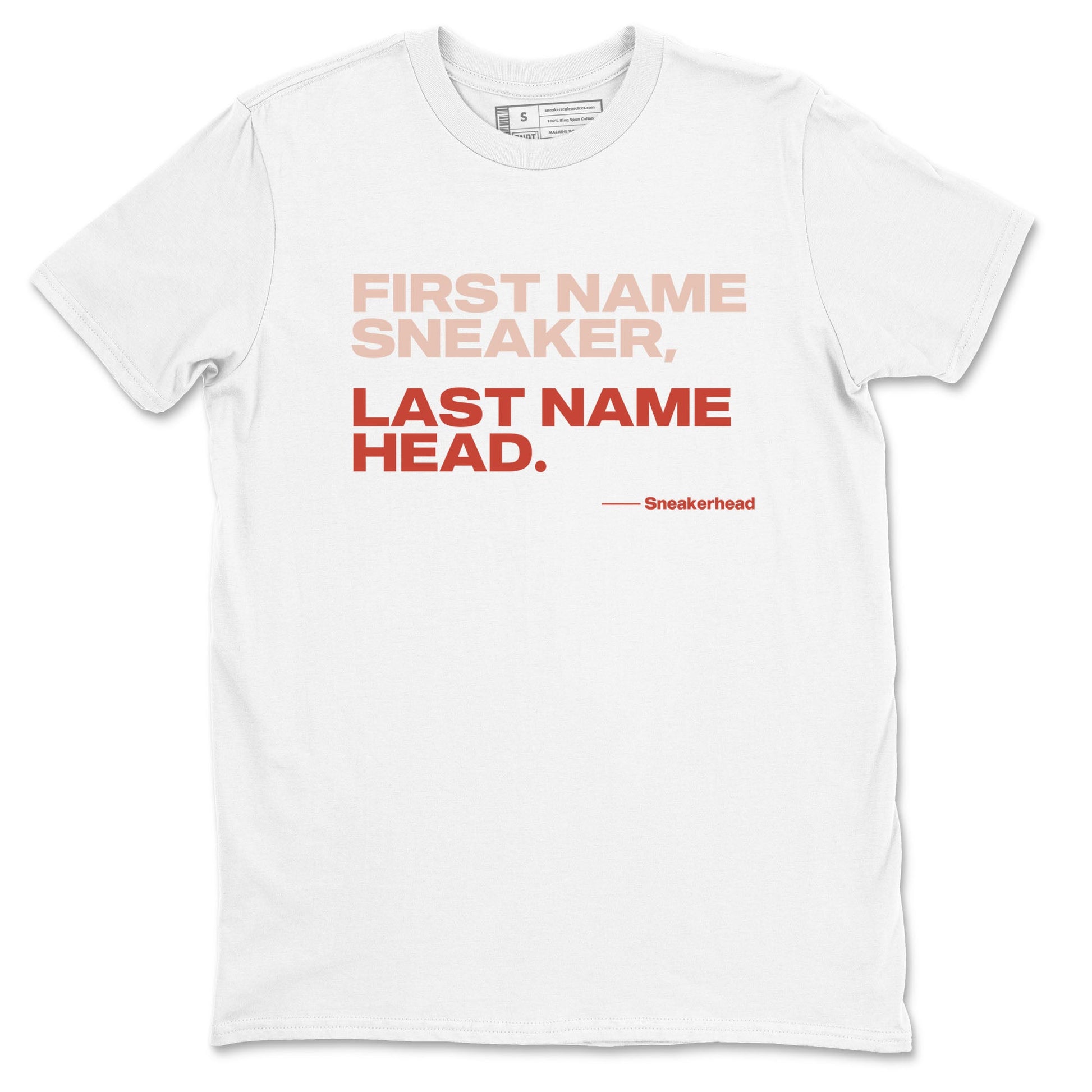 AJ13 Dune Red shirts to match jordans My Name Is Sneakerhead sneaker match tees Air Jordan 13 Dune Red SNRT Sneaker Tees streetwear brand White 2 unisex cotton tee