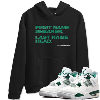 4s Oxidized Green shirts to match jordans My Name Is Sneakerhead sneaker match tees Air Jordan 4 Oxidized Green SNRT Sneaker Tees streetwear brand Black 1 unisex cotton tee