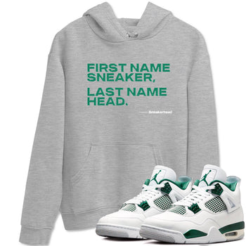 4s Oxidized Green shirts to match jordans My Name Is Sneakerhead sneaker match tees Air Jordan 4 Oxidized Green SNRT Sneaker Tees streetwear brand Heather Grey 1 unisex cotton tee