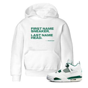 4s Oxidized Green shirts to match jordans My Name Is Sneakerhead sneaker match tees Air Jordan 4 Oxidized Green SNRT Sneaker Tees streetwear brand Baby and Youth White 1 cotton tee