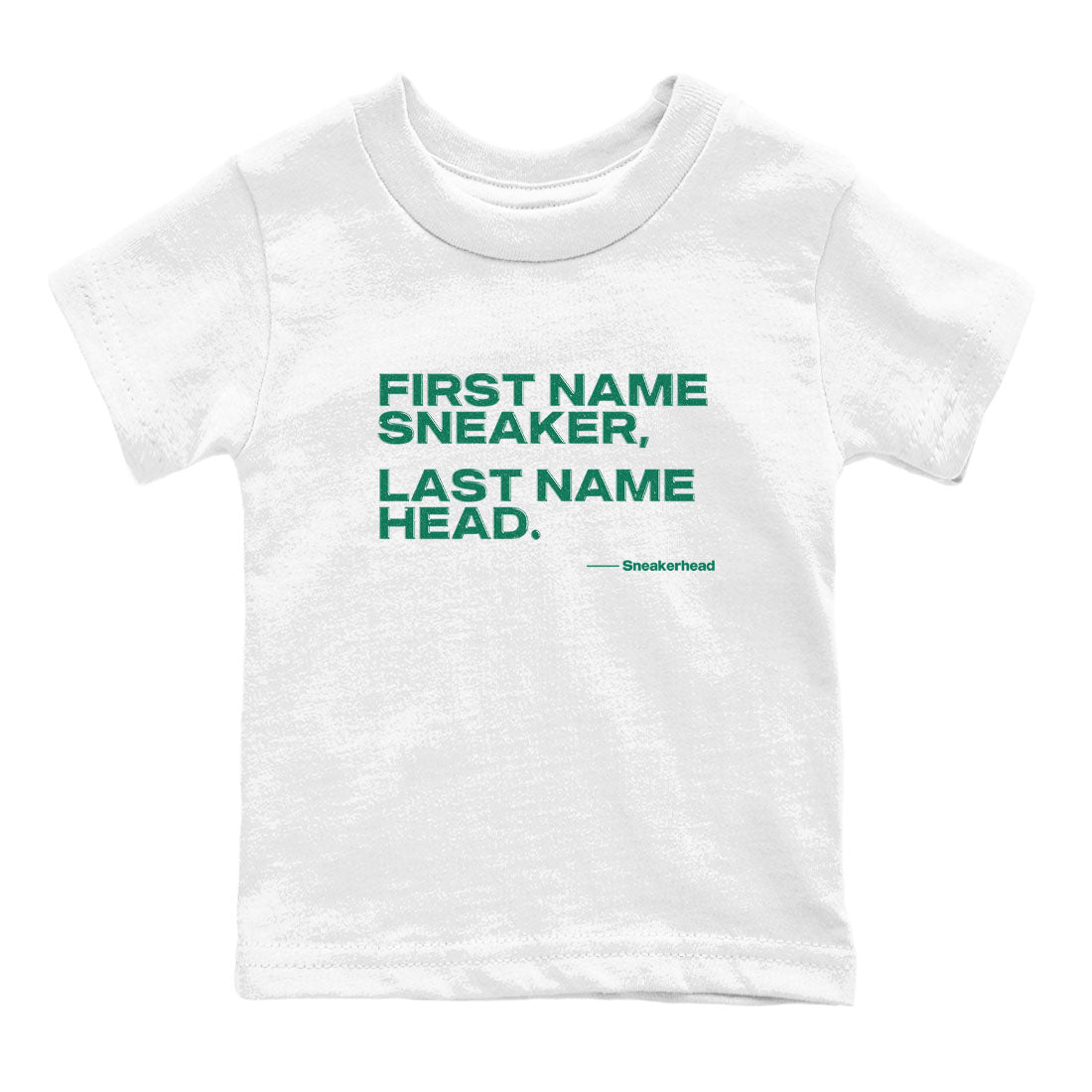 4s Oxidized Green shirts to match jordans My Name Is Sneakerhead sneaker match tees Air Jordan 4 Oxidized Green SNRT Sneaker Tees streetwear brand Baby and Youth White 2 cotton tee