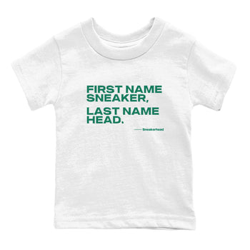 4s Oxidized Green shirts to match jordans My Name Is Sneakerhead sneaker match tees Air Jordan 4 Oxidized Green SNRT Sneaker Tees streetwear brand Baby and Youth White 2 cotton tee