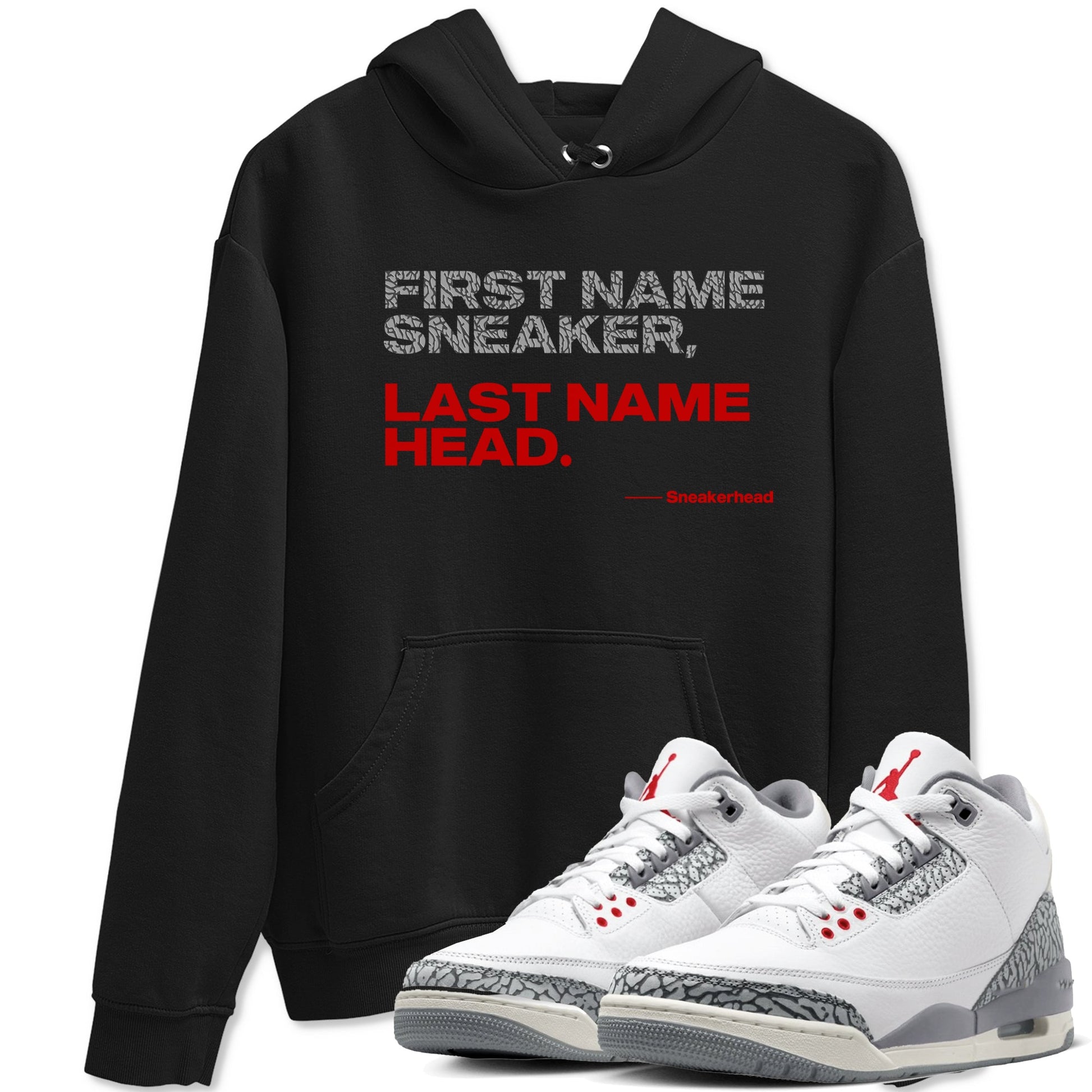 Jordan 3 Retro Cement Grey shirts to match jordans My Name Is Sneakerhead sneaker match tees 3 Cement Grey SNRT Sneaker Release Tees unisex cotton Black 1 crew neck shirts