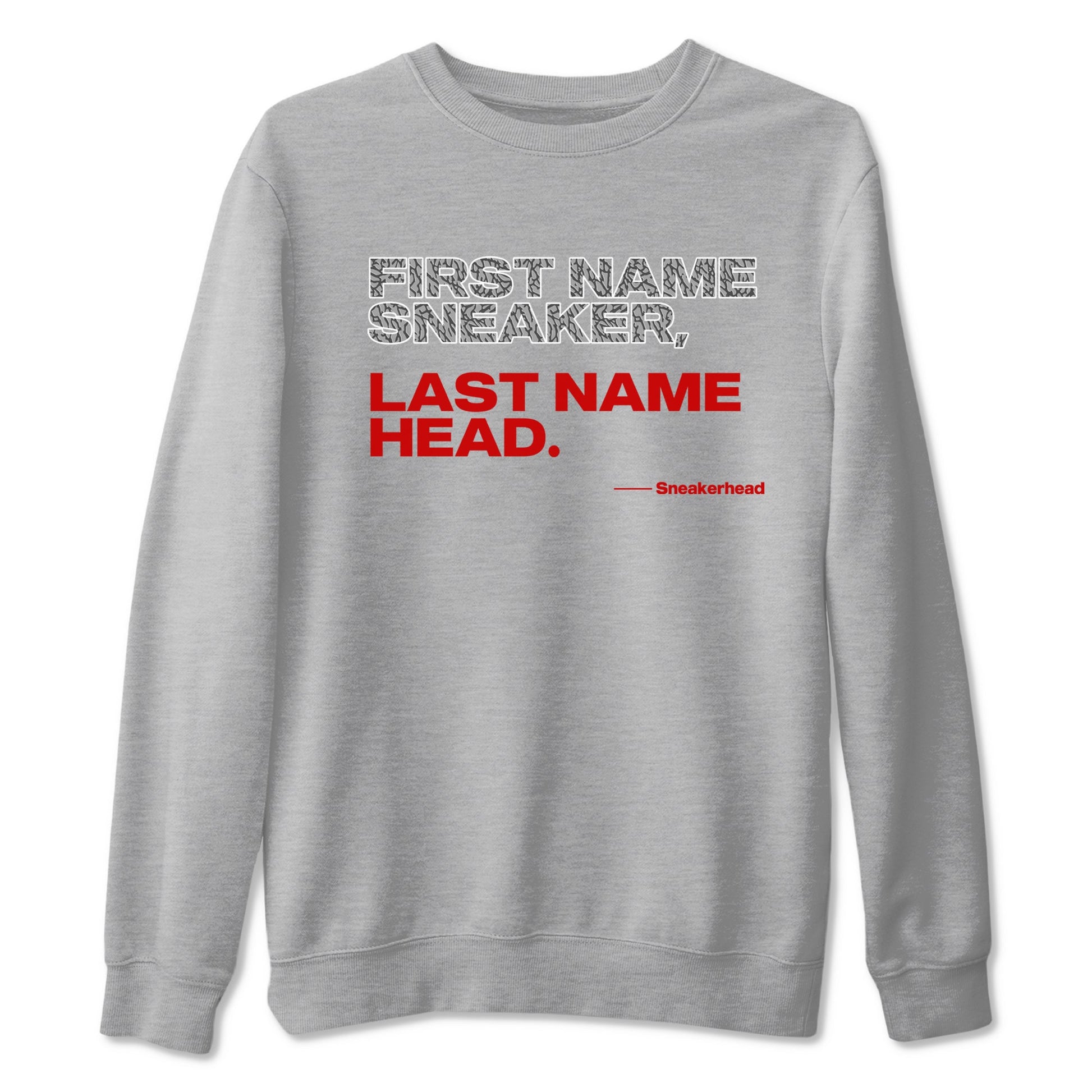 Jordan 3 Retro Cement Grey shirts to match jordans My Name Is Sneakerhead sneaker match tees 3 Cement Grey SNRT Sneaker Release Tees unisex cotton Heather Grey 2 crew neck shirts