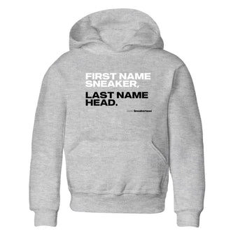4s White Thunder shirts to match jordans My Name Is Sneakerhead sneaker match tees Air Jordan 4 White Thunder SNRT Sneaker Tees streetwear brand Baby and Youth Heather Grey 2 cotton tee