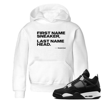 4s White Thunder shirts to match jordans My Name Is Sneakerhead sneaker match tees Air Jordan 4 White Thunder SNRT Sneaker Tees streetwear brand Baby and Youth White 1 cotton tee