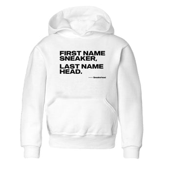 4s White Thunder shirts to match jordans My Name Is Sneakerhead sneaker match tees Air Jordan 4 White Thunder SNRT Sneaker Tees streetwear brand Baby and Youth White 2 cotton tee