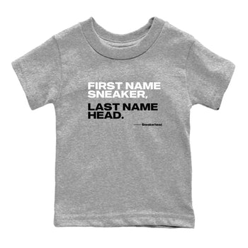 4s White Thunder shirts to match jordans My Name Is Sneakerhead sneaker match tees Air Jordan 4 White Thunder SNRT Sneaker Tees streetwear brand Baby and Youth Heather Grey 2 cotton tee