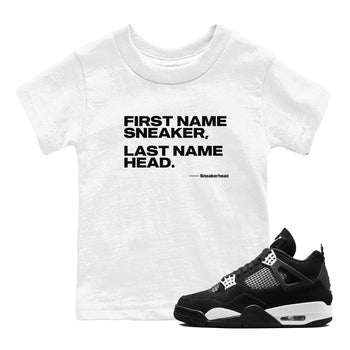 4s White Thunder shirts to match jordans My Name Is Sneakerhead sneaker match tees Air Jordan 4 White Thunder SNRT Sneaker Tees streetwear brand Baby and Youth White 1 cotton tee