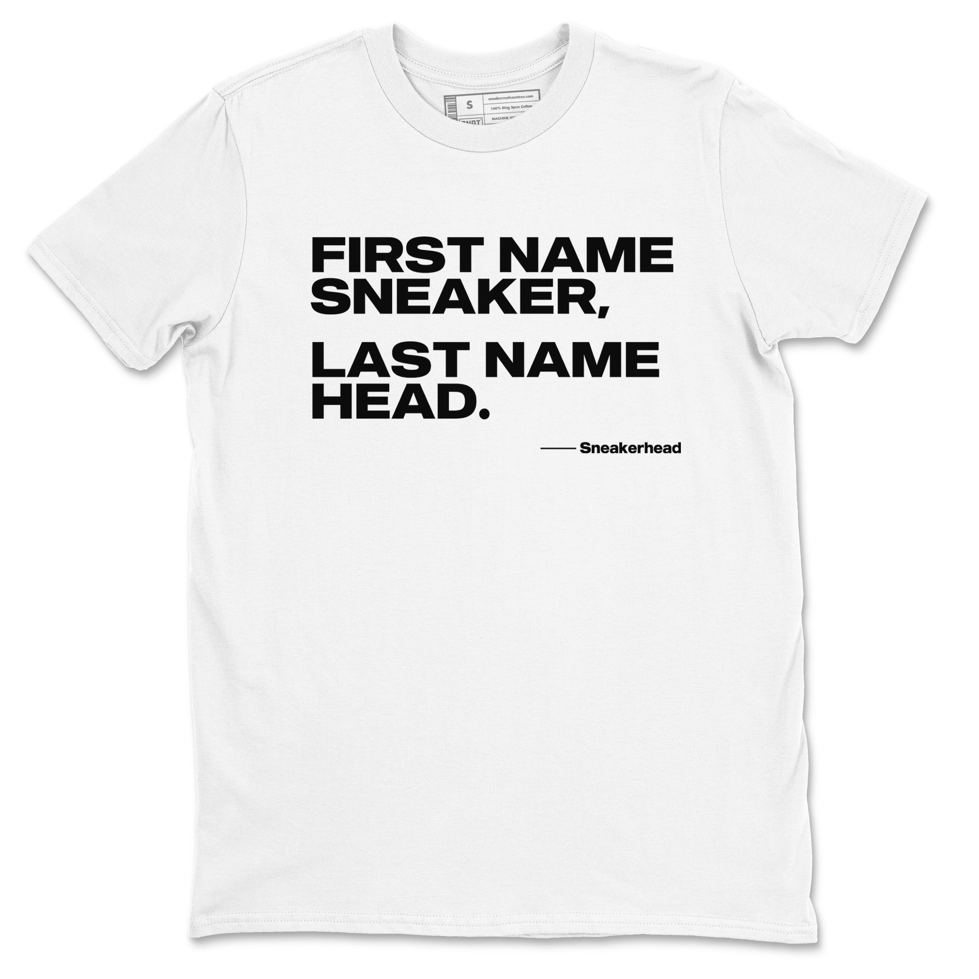 4s White Thunder shirts to match jordans My Name Is Sneakerhead sneaker match tees Air Jordan 4 White Thunder SNRT Sneaker Tees streetwear brand White 2 unisex cotton tee