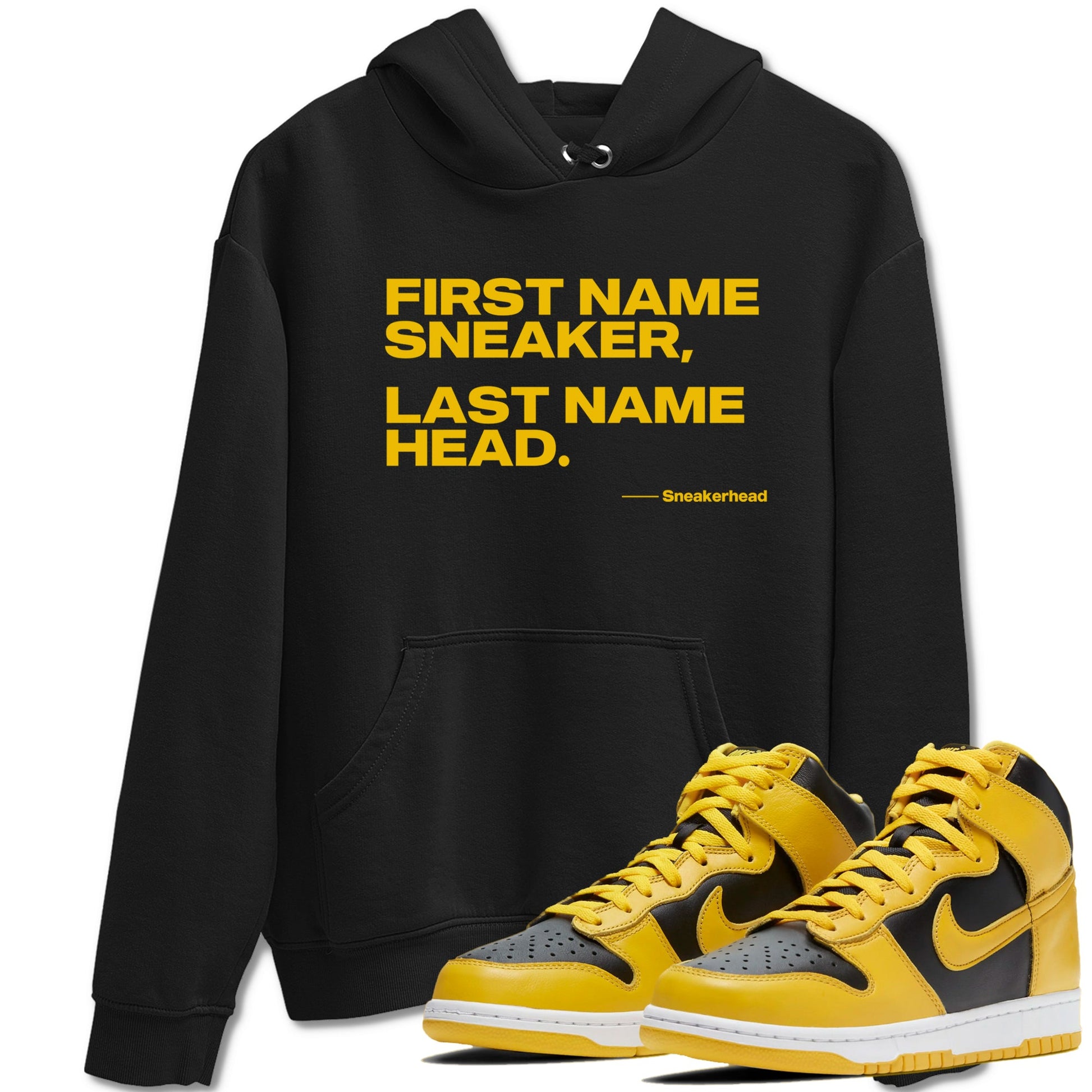 Dunk High Pollen Shirts To Match Jordans My Name Is Sneakerhead sneaker match tees Dunk High Iowa Tee SNRT Sneaker Release Tees unisex cotton Black 1 crew neck shirts