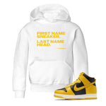 Dunk High Pollen Shirts To Match Jordans My Name Is Sneakerhead sneaker match tees Dunk High Iowa Tee SNRT Sneaker Release Tees Youth Baby White 1 crew neck shirts