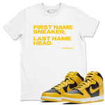 Dunk High Pollen Shirts To Match Jordans My Name Is Sneakerhead sneaker match tees Dunk High Iowa Tee SNRT Sneaker Release Tees unisex cotton White 1 crew neck shirts