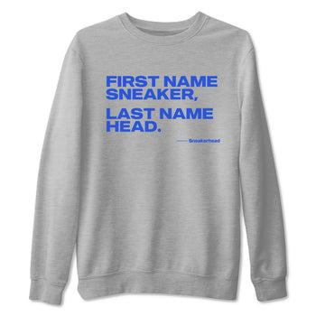 Yeezy Slide Azure shirts to match jordans My Name Is Sneakerhead sneaker match tees Yeezy Slide Azure SNRT Sneaker Tees streetwear brand Heather Grey 2 unisex cotton tee