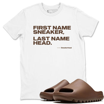 Yeezy Slide Flax shirts to match jordans My Name Is Sneakerhead sneaker match tees Yeezy Slide Flax SNRT Sneaker Tees streetwear brand White 1 unisex cotton tee
