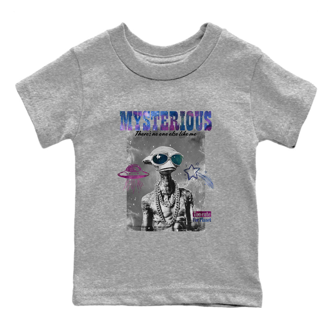 Foams One Galaxy shirts to match jordans Mysterious Dude best t shirts to wear with jordans Air Foamposite One Galaxy match shoes to clothes SNRT Sneaker Tees Youth Baby Heather Grey 2 tee