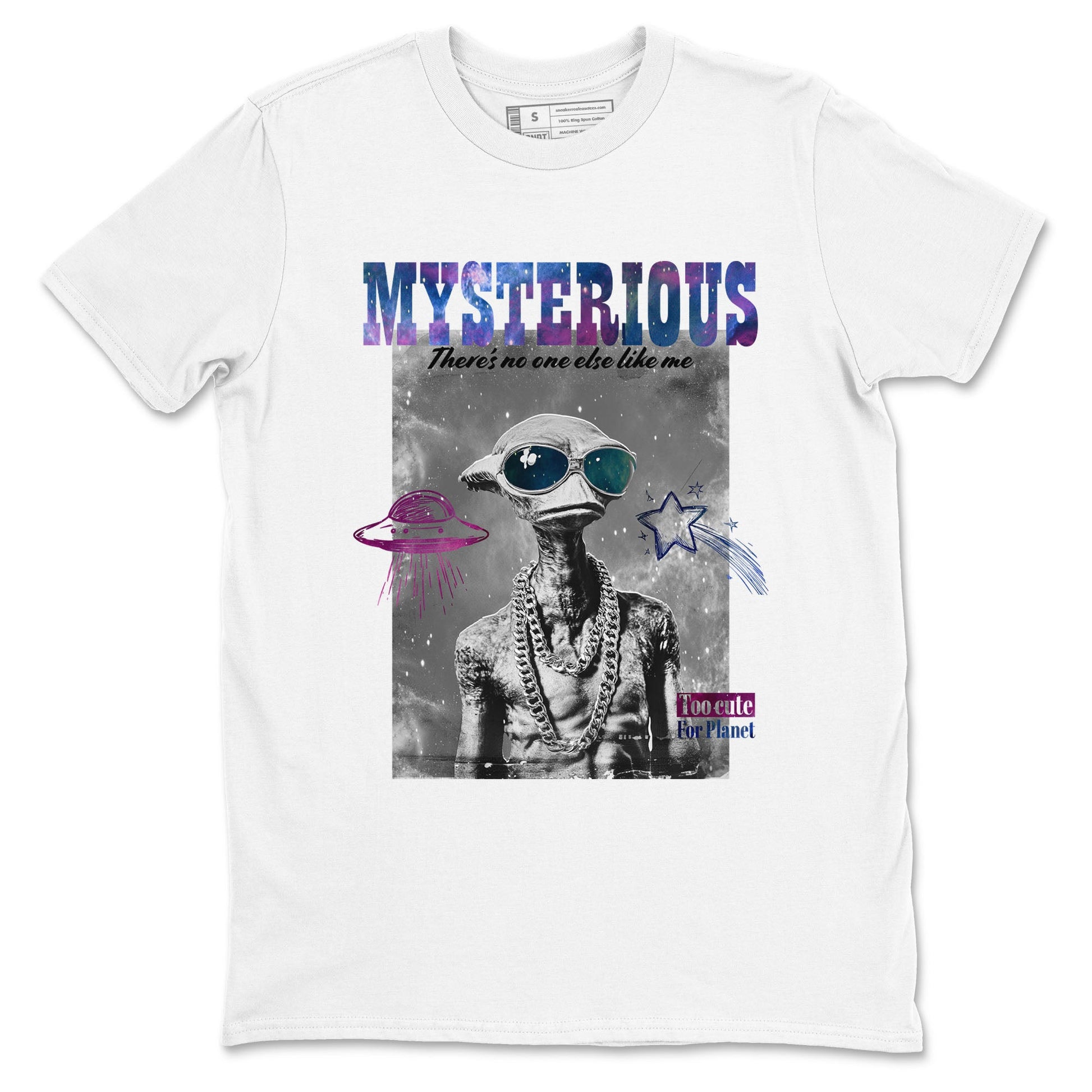 Foams One Galaxy shirts to match jordans Mysterious Dude best t shirts to wear with jordans Air Foamposite One Galaxy match shoes to clothes SNRT Sneaker Tees unisex cotton White 2 shirts