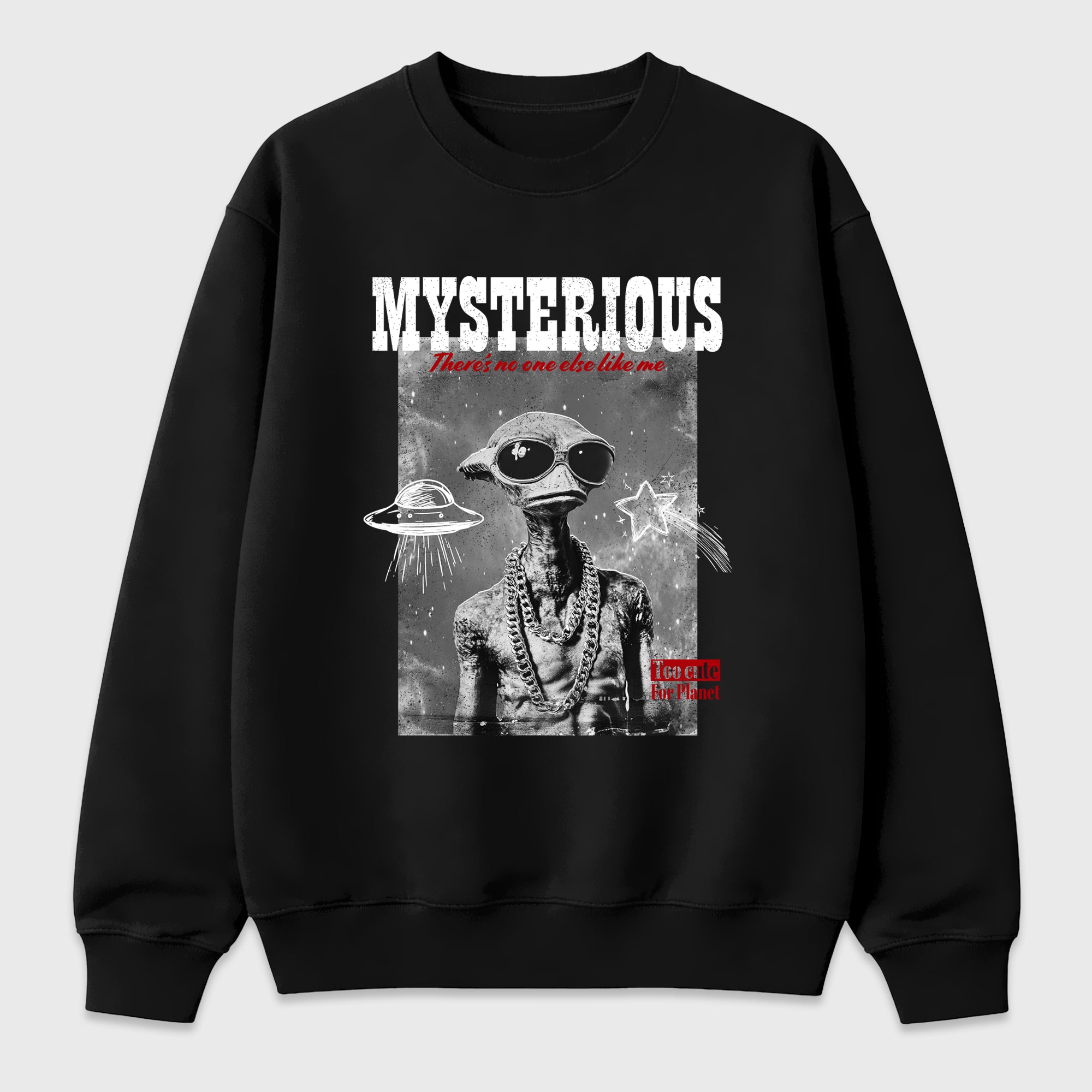 Mysterious Dude Graphic T-Shirt featuring original streetwear artwork designed to match the Air Jordan 9 True Red. Black 2 Graphic Tee.