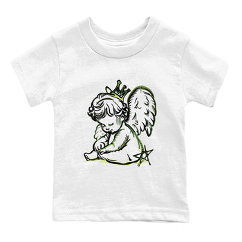 Sneaker match tees – Sneaker Tees To Match Air Foamposite One Pine Green Shoes – Neon Angel Kids T-Shirt White 2