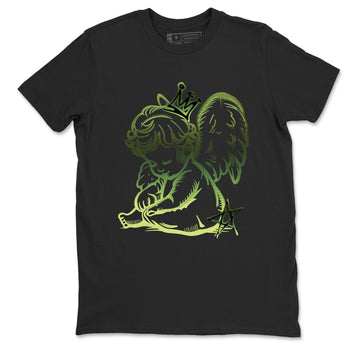 Sneaker match tees – Sneaker Tees To Match Air Foamposite One Pine Green Shoes – Neon Angel Tee Black 2