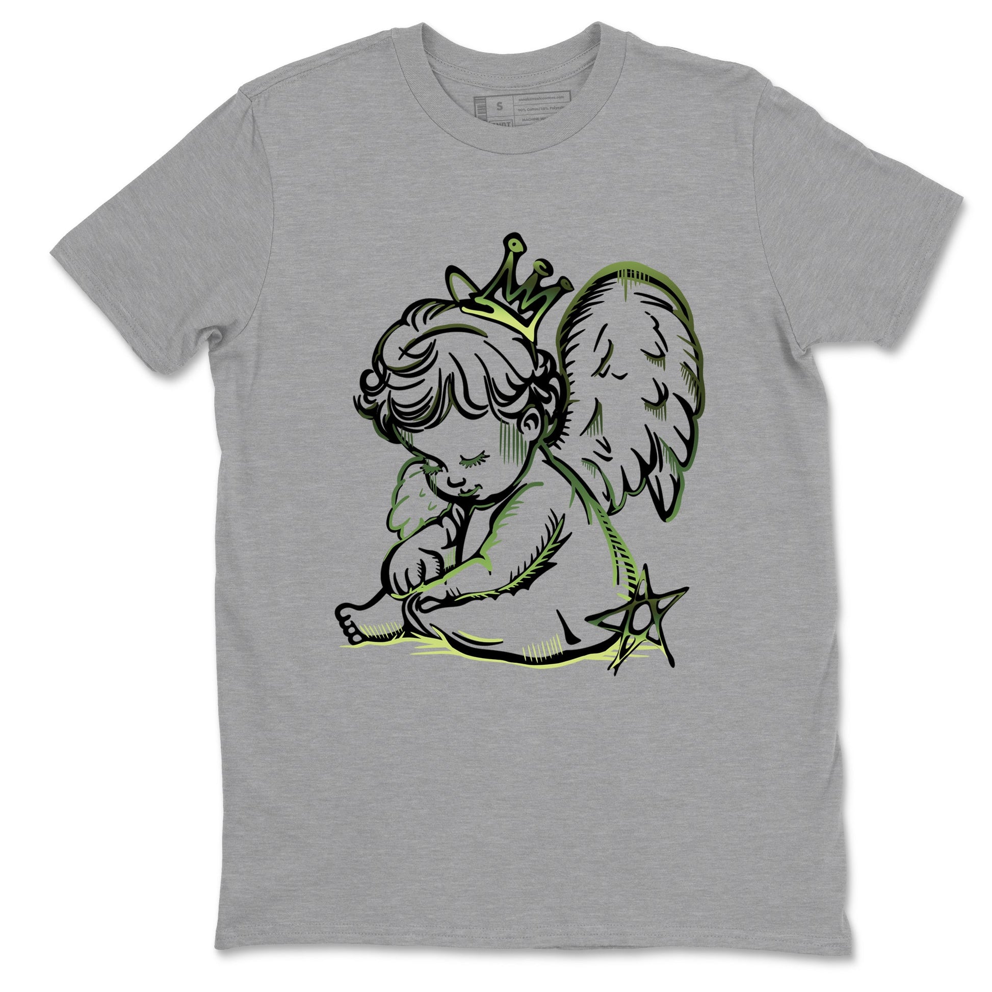 Sneaker match tees – Sneaker Tees To Match Air Foamposite One Pine Green Shoes – Neon Angel Tee Heather Grey 2