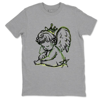 Sneaker match tees – Sneaker Tees To Match Air Foamposite One Pine Green Shoes – Neon Angel Tee Heather Grey 2