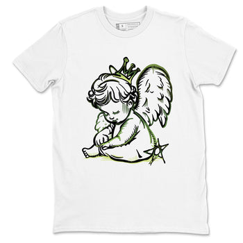 Sneaker match tees – Sneaker Tees To Match Air Foamposite One Pine Green Shoes – Neon Angel Tee White 2