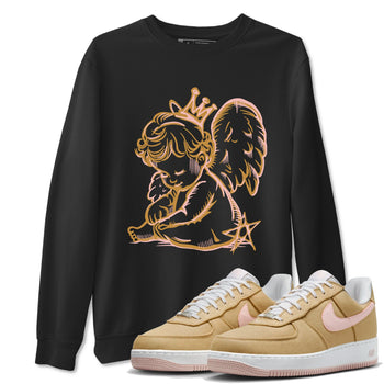 AF1 Linen shirts to match jordans Neon Angel sneaker match tees Air Force 1 Linen match shoes to clothes SNRT Sneaker Tees unisex cotton Black 1 shirts
