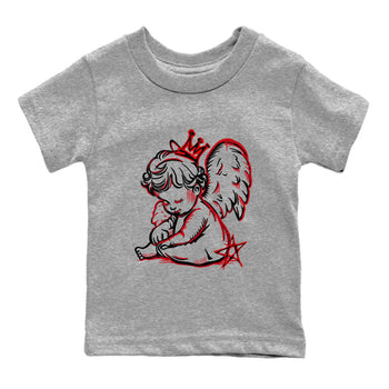 1s '85 Bred shirts to match jordans Neon Angel best t shirts to wear with jordans AJ1 Retro High OG '85 Bred match shoes to clothes SNRT Sneaker Tees Youth Baby Heather Grey 2 tee