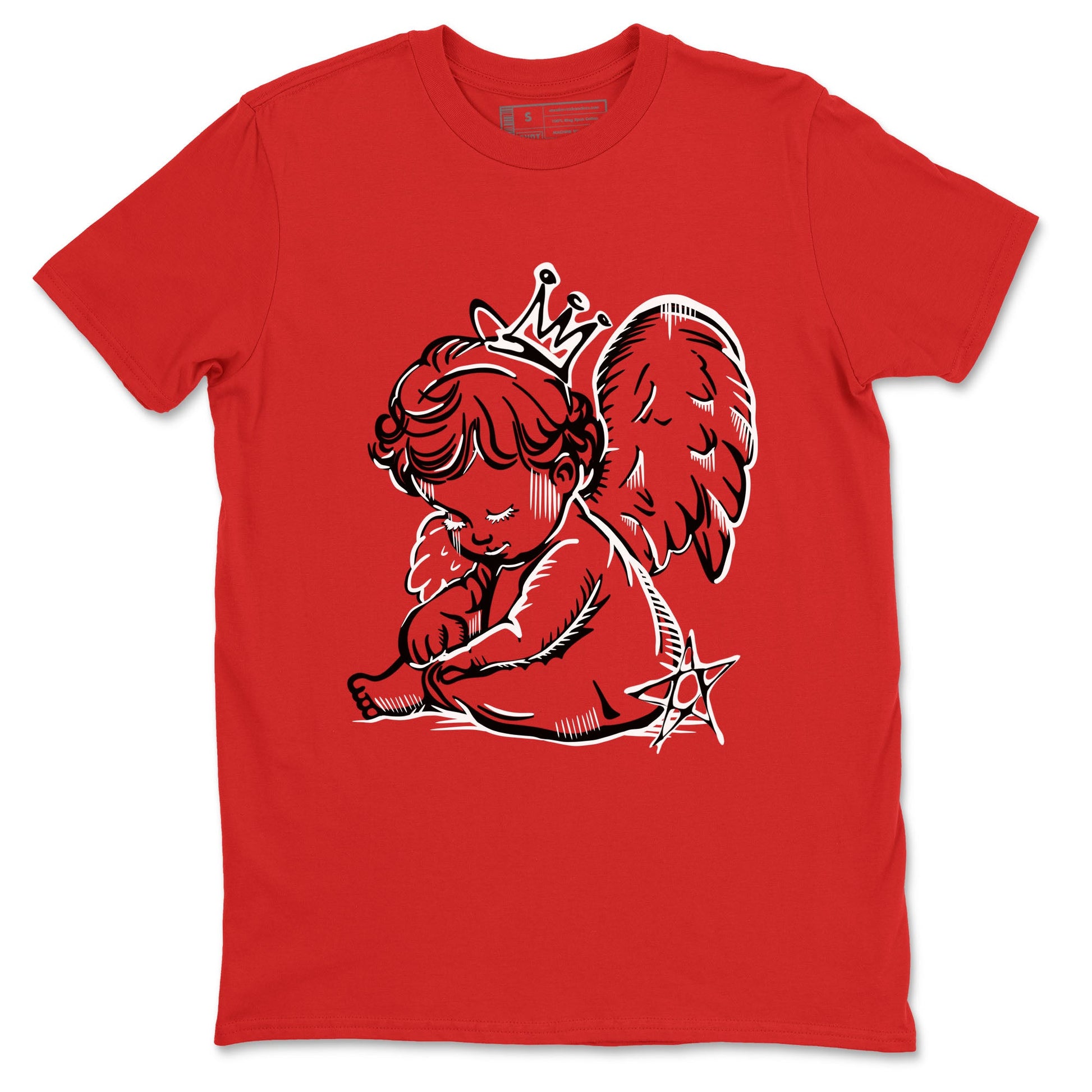 1s '85 Bred shirts to match jordans Neon Angel best t shirts to wear with jordans AJ1 Retro High OG '85 Bred match shoes to clothes SNRT Sneaker Tees unisex cotton Red 2 shirts